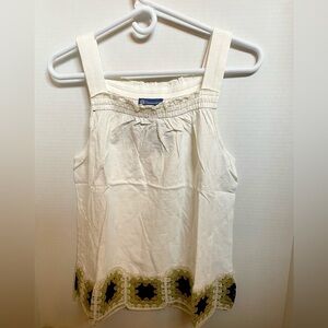 Democracy Women's Lightweight Crochet Hem Tank Top Size XS